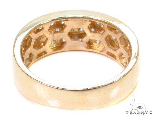 14K Gold 3 Row Diamond Ring, photo 6 of 7