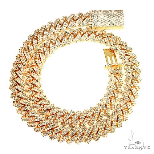 14K Gold miami cuban chain, 15.5 mm, photo 3 of 7