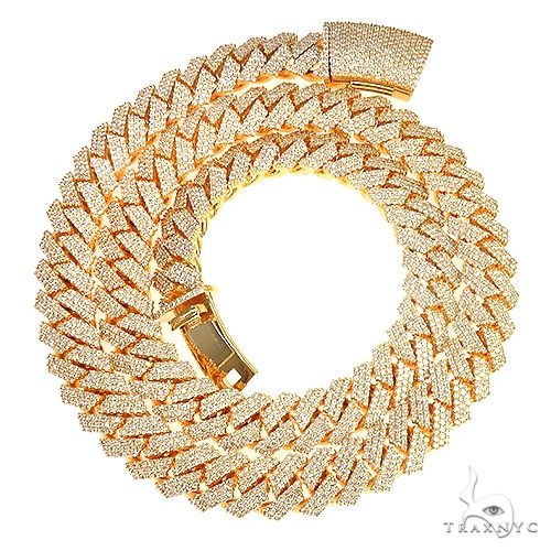 14K Gold miami cuban chain, 14 mm, photo 3 of 7