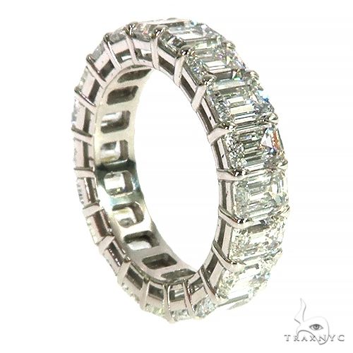 30 Pointer Emerald Diamond Eternity Ring 68016 - Image 2