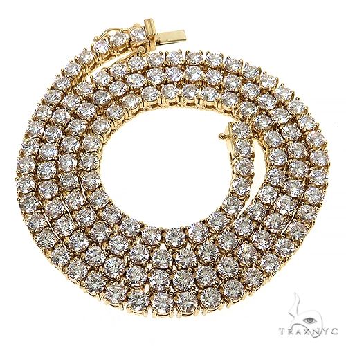 14K Gold tennis chain, 4.2 mm, photo 3 of 6
