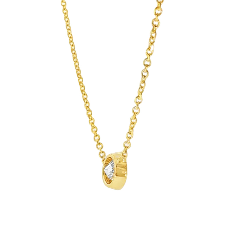 14k Yellow Gold Necklace-39998, view 7