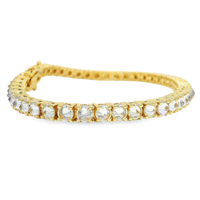 14K Gold 25 Pt Upside Down Lab Diamond Tennis Bracelet, photo 3 of 9