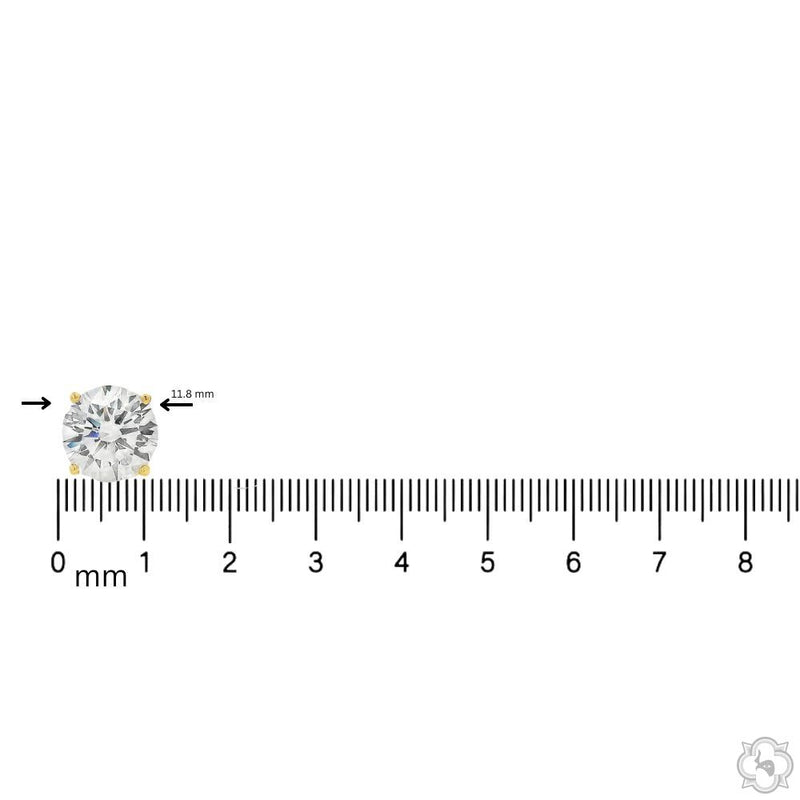 14K Gold 8 Ctw Round-Cut Diamond Studs (Lab), photo 7 of 7