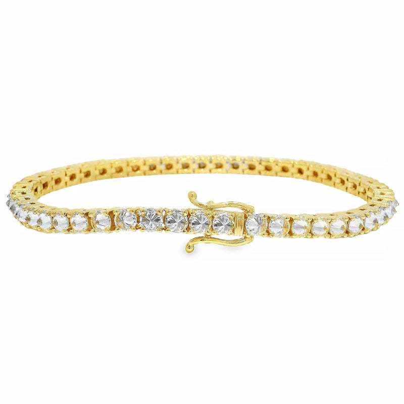 14K Gold 25 Pt Upside Down Lab Diamond Tennis Bracelet, photo 4 of 9