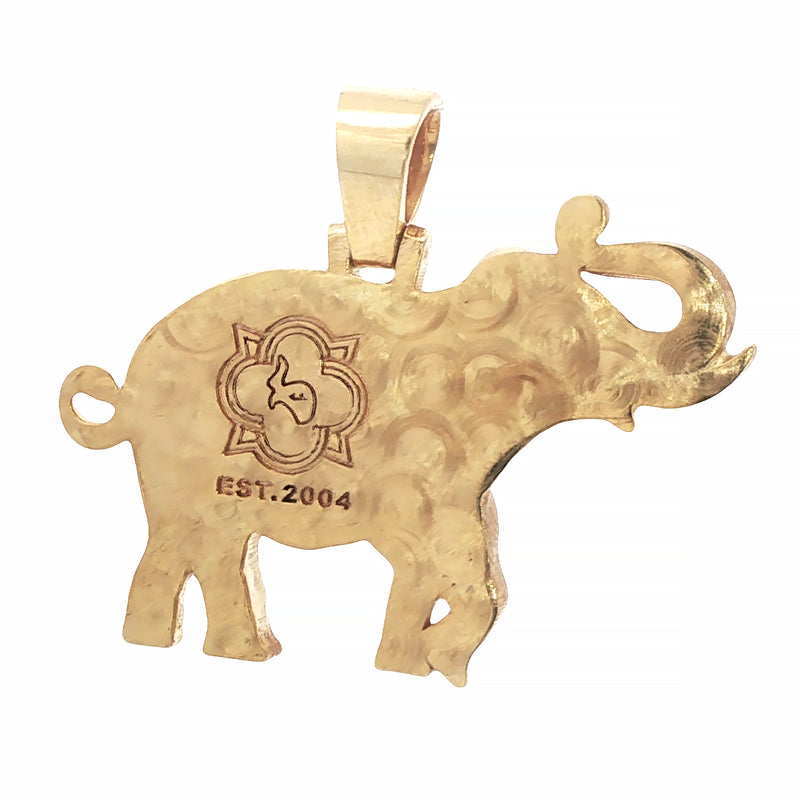10K Gold Lucky Elephant Pendant, photo 4 of 7