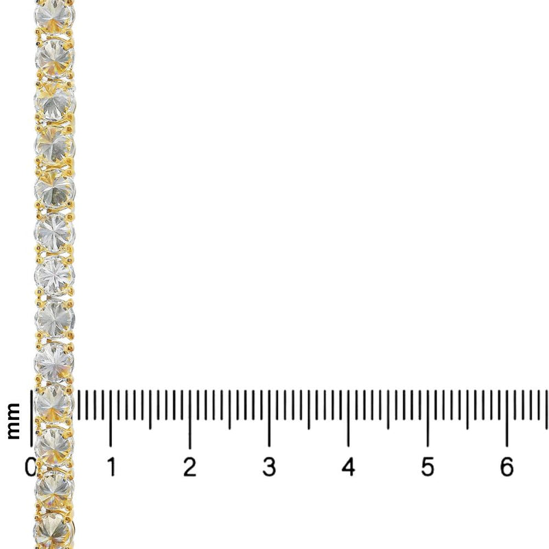 14K Gold tennis chain, 5.9 mm, photo 7 of 8