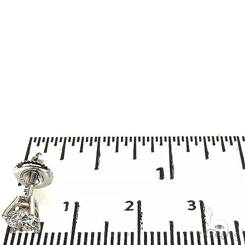 14K Gold 1 Ctw Round-Cut Diamond Studs (Lab), photo 4 of 4