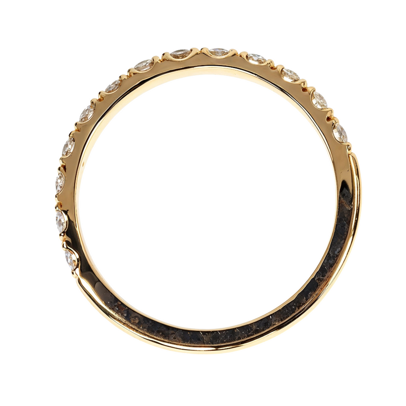 5 Pointer Diamond Wedding Band in 14K gold, view 5