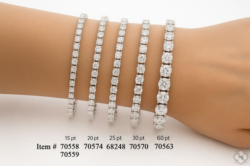 60pt Diamond Tennis Bracelet (Lab) 70563 - Image 7