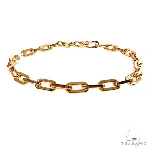 18K Gold Anchor Cable Link Bracelet 8 Inches 5mm 67401 | TraxNYC 18K Gold Anchor Cable Link Bracelet 8 Inches 5mm 67401 | TraxNYC