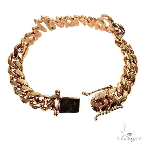 Custom Made Miami Cuban Diamond Name Bracelet 67680 - Image 2