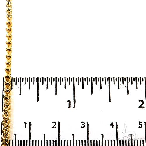 14K Yellow Gold Solid Franco Bracelet 8 Inches 2.6mm, photo 6 of 7