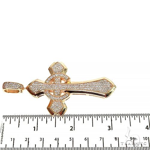 14K Gold Diamond Cross Pendant, photo 6 of 6