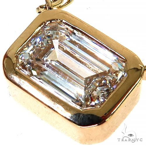 14K Gold Lab Diamond Necklace 68072 - Image 3