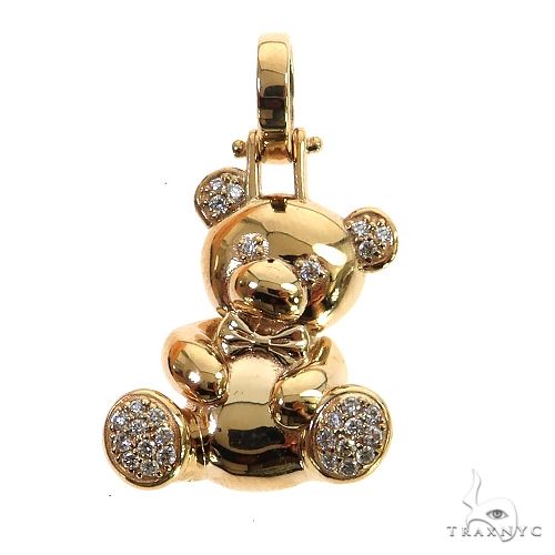 Light Trax Teddy Bear Diamond Pendant 69018 | TraxNYC
