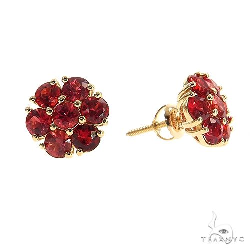 Scarlet Bloom Flower Earrings Large 69030 - Image 2