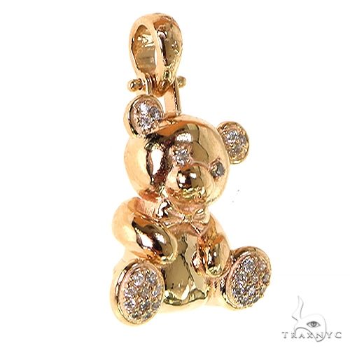 Mini Trax Teddy Bear Diamond Pendant 69450 - Image 2