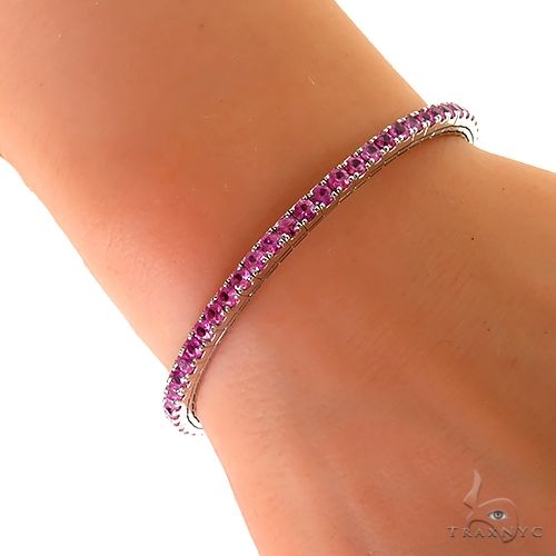 Cherry Blossom Stretch Bangle Bracelet 69887 - Image 3