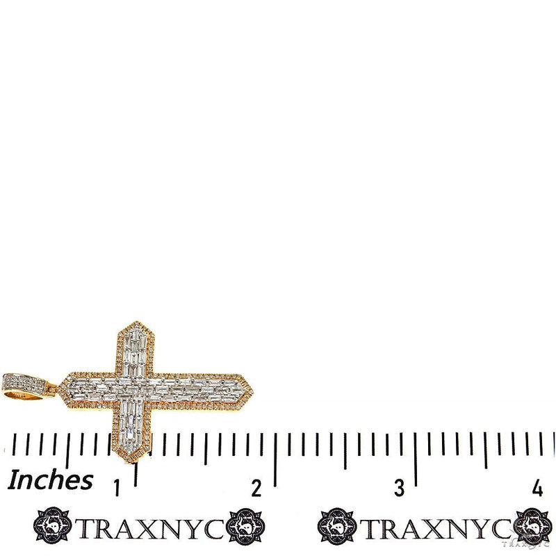 Baguette Diamond Cross Pendant, photo 7 of 8