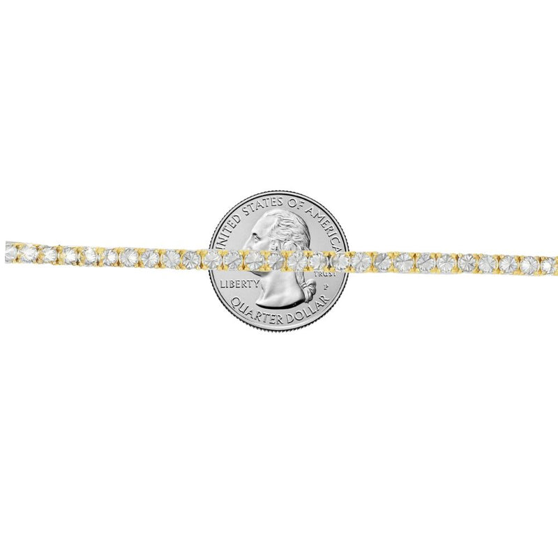 14K Gold tennis chain, 3.6 mm, photo 6 of 7