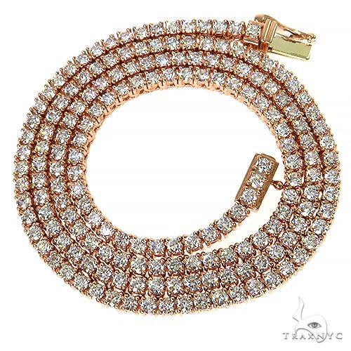 14K Gold tennis chain, 3.2 mm, photo 3 of 6
