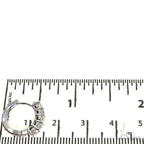 7 Pt Hoop Diamond Earrings (Lab) 68299 - Image 5