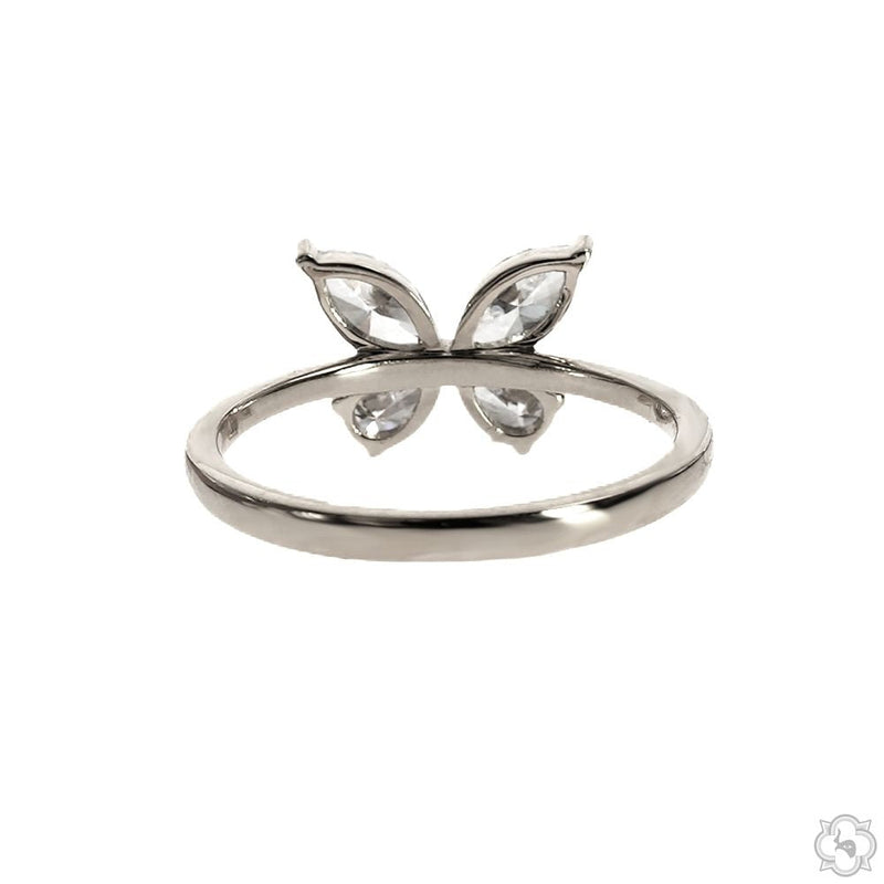 14K Gold Butterfly Lab-Grown Diamond Ring, photo 4 of 7