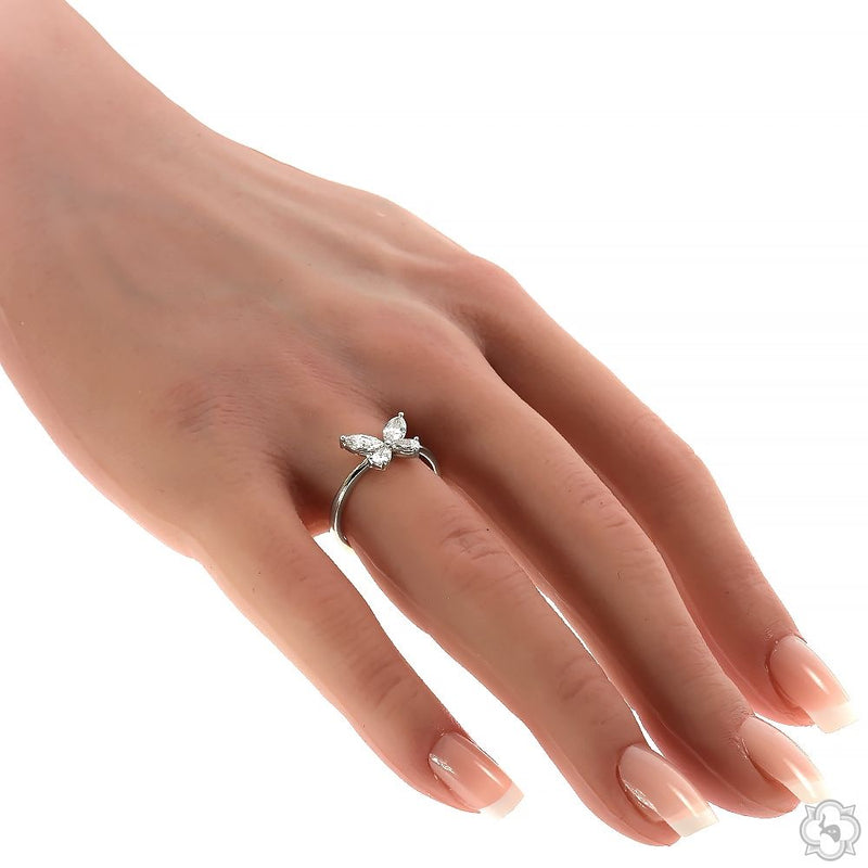 14K Gold Butterfly Lab-Grown Diamond Ring, photo 6 of 7