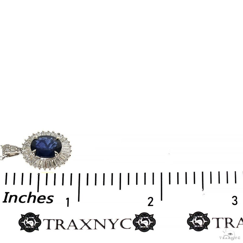 18K Gold TraxNYC Ballerina Collection Blue Sapphire Necklace, photo 7 of 7