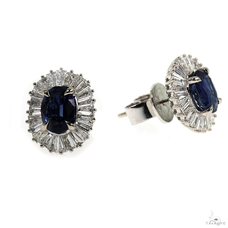 TraxNYC Ballerina Collection Blue Sapphire Earrings 70056 - Image 2