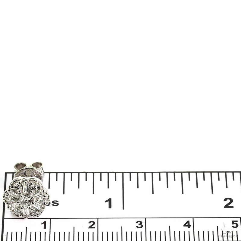18K Gold Sparkling Flora Studs Diamond Earrings, photo 7 of 7