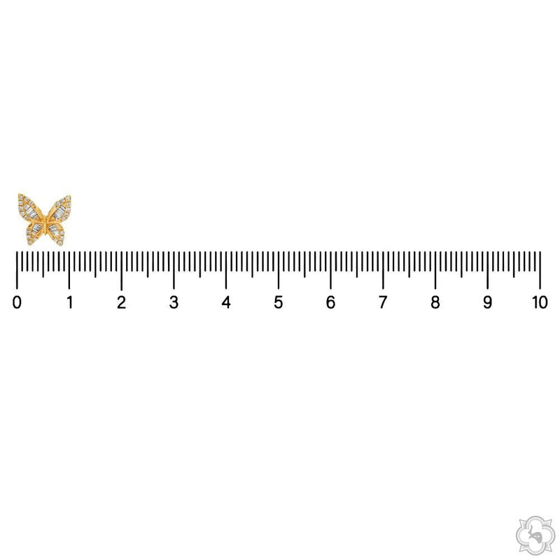 Diamond Butterfly Earrings 70240 - Image 8
