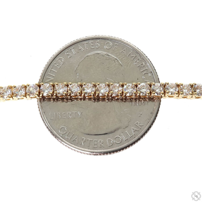 14K Gold tennis chain, 3.3 mm, photo 4 of 5