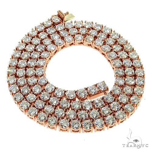 14K Gold tennis chain, 4.8 mm, photo 3 of 6