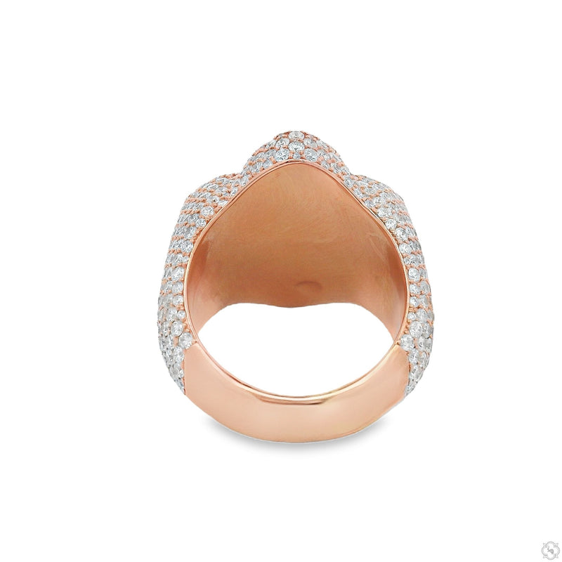 10K Gold Iceberg Green Quartz Crystals Diamond Ring, photo 5 of 6