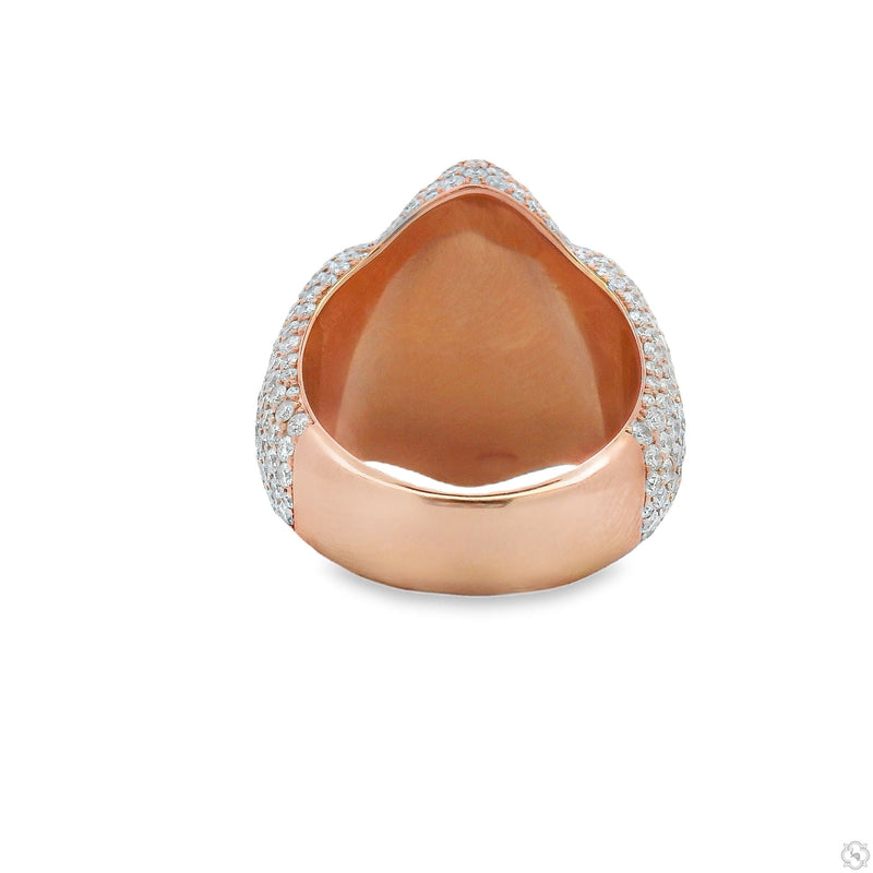 10K Gold Iceberg Green Quartz Crystals Diamond Ring, photo 6 of 6