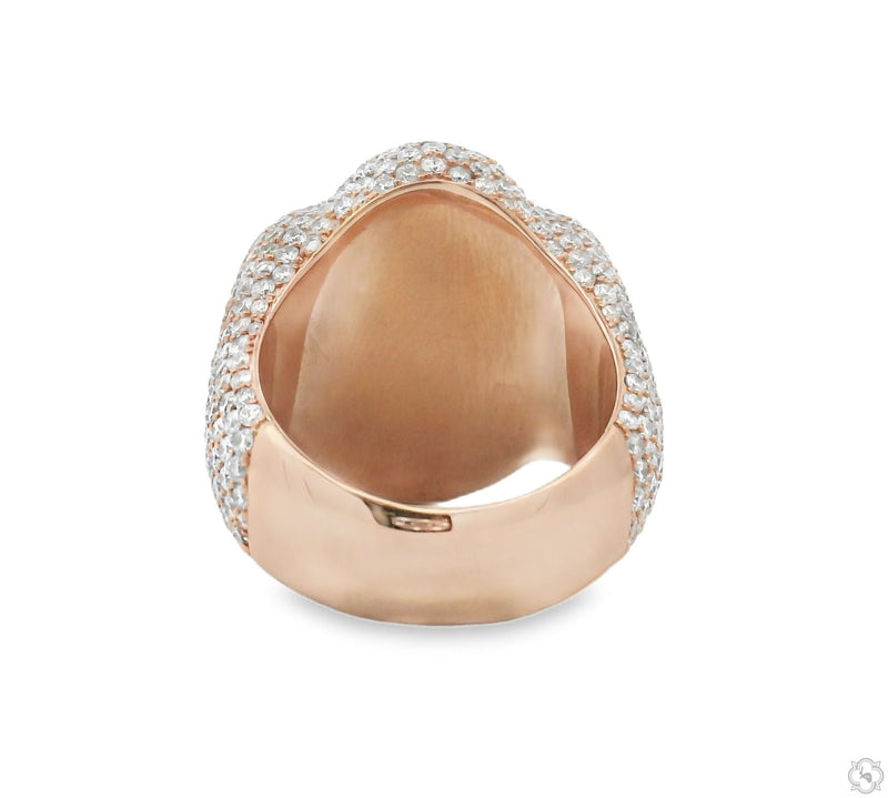 Iceberg Celestial Teal Quartz Crystals Diamond Ring, photo 5 of 6