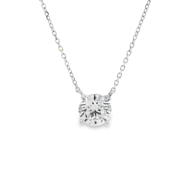 3 Ct Round Cut Diamond Necklace 70392 - Image 1