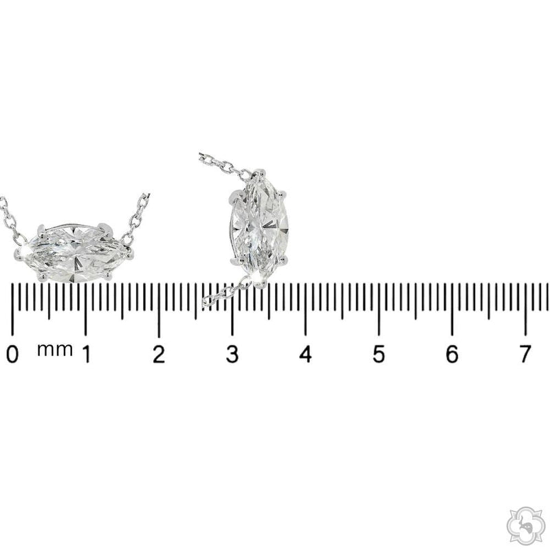 Marquise Cut Diamond Necklace 70393 - Image 5