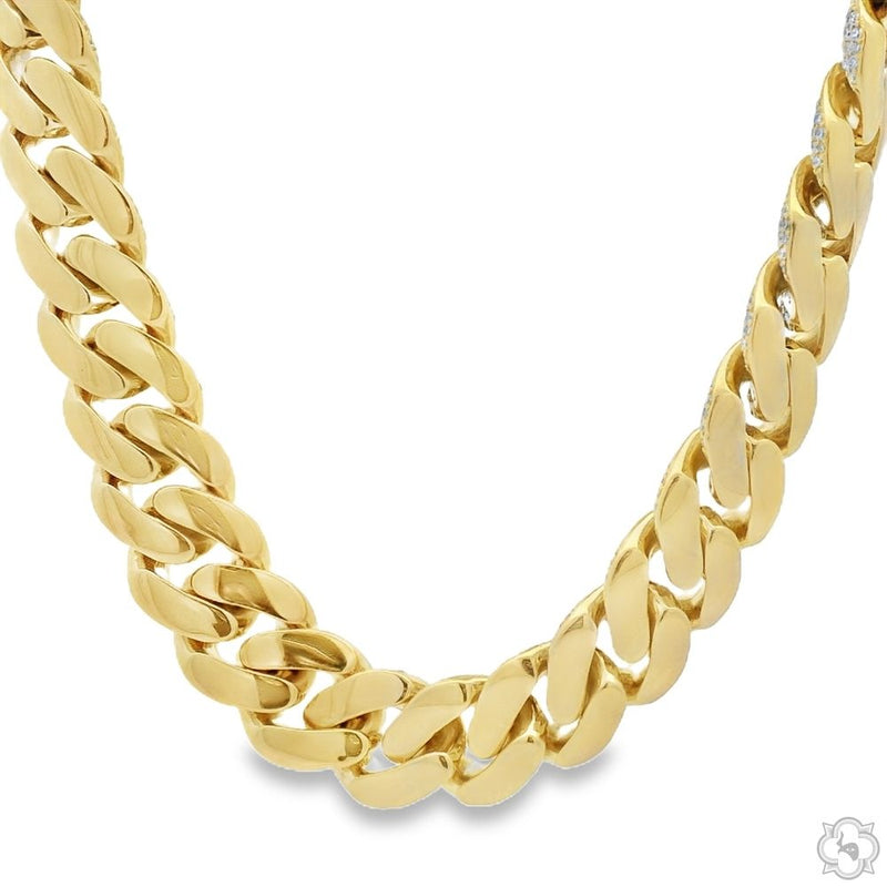 10K Gold miami cuban chain, 12.7 mm, photo 3 of 6
