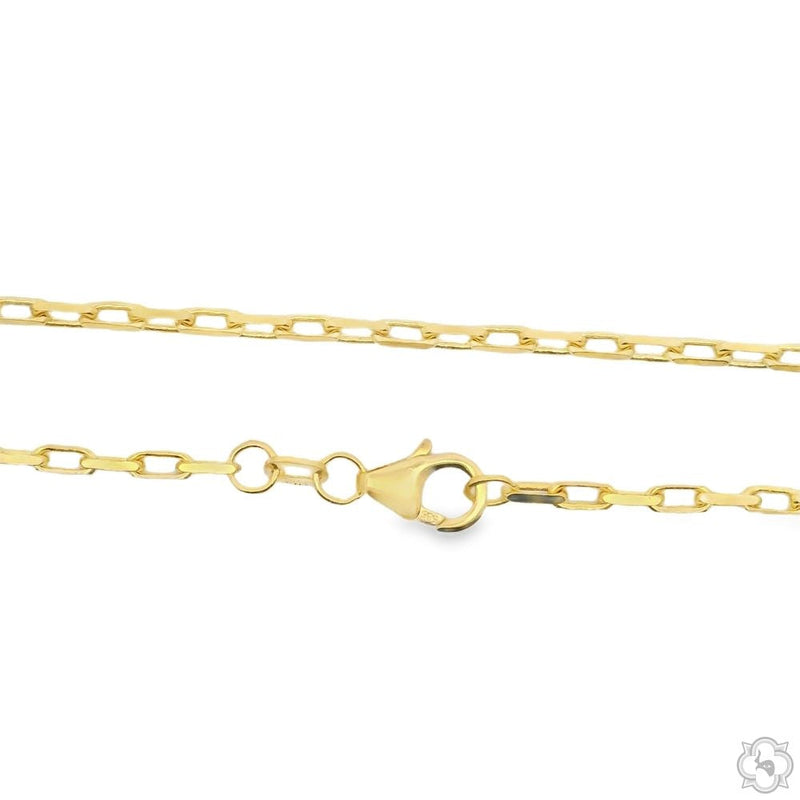 14k Yellow Gold Solid Cable Link Chain 2mm 24 Inches 70446 - Image 4
