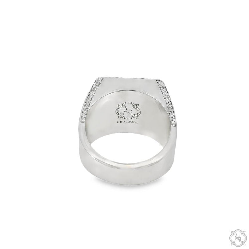 UpSide Down Asscher Diamond Ring 70469