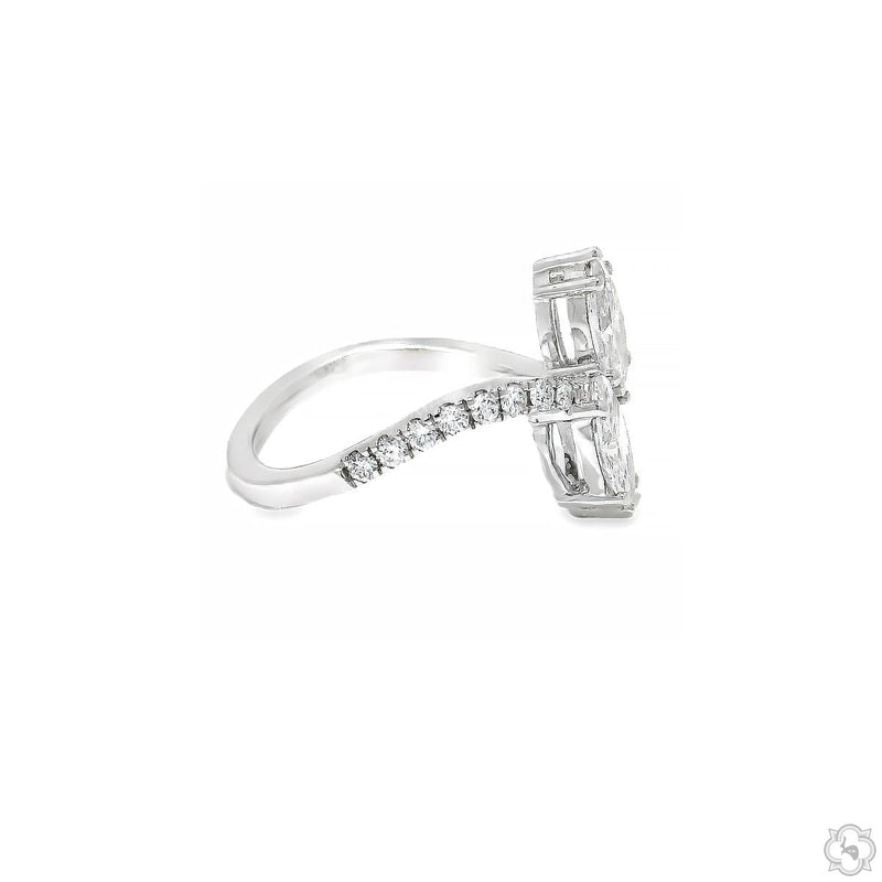 14K Gold Celestial Dual Marquise Lab-Grown Diamond Ring, photo 5 of 8
