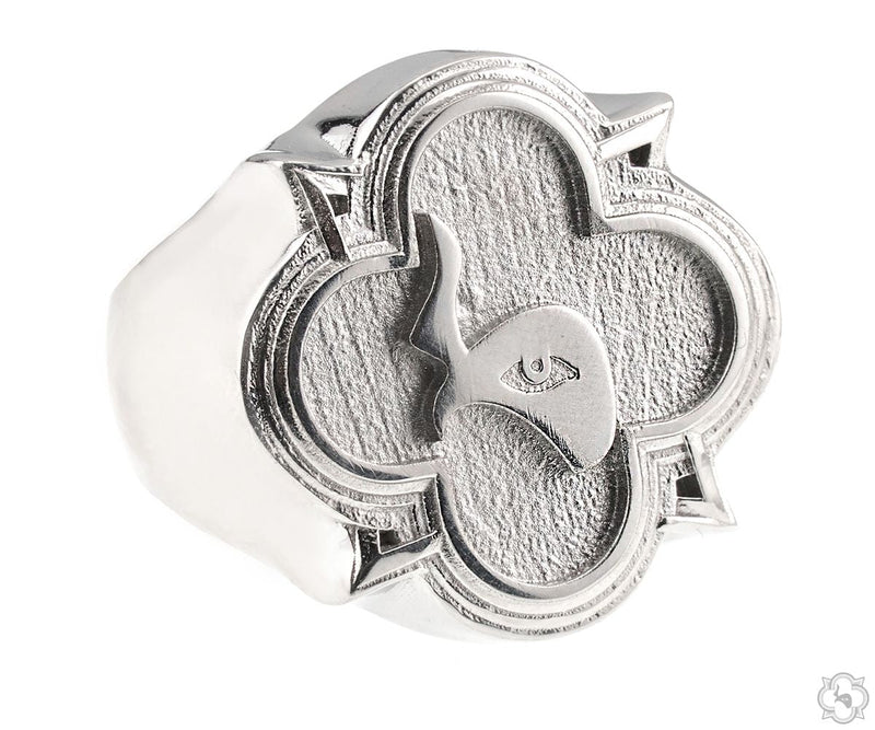 TraxNYC Logo Ring Platinum 70529 - Image 1
