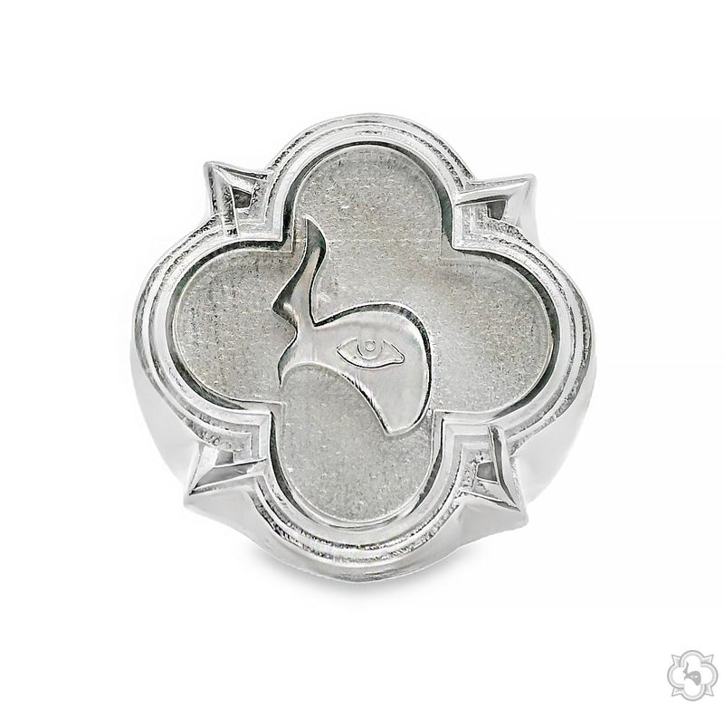 TraxNYC Logo Ring Platinum 70529 - Image 2
