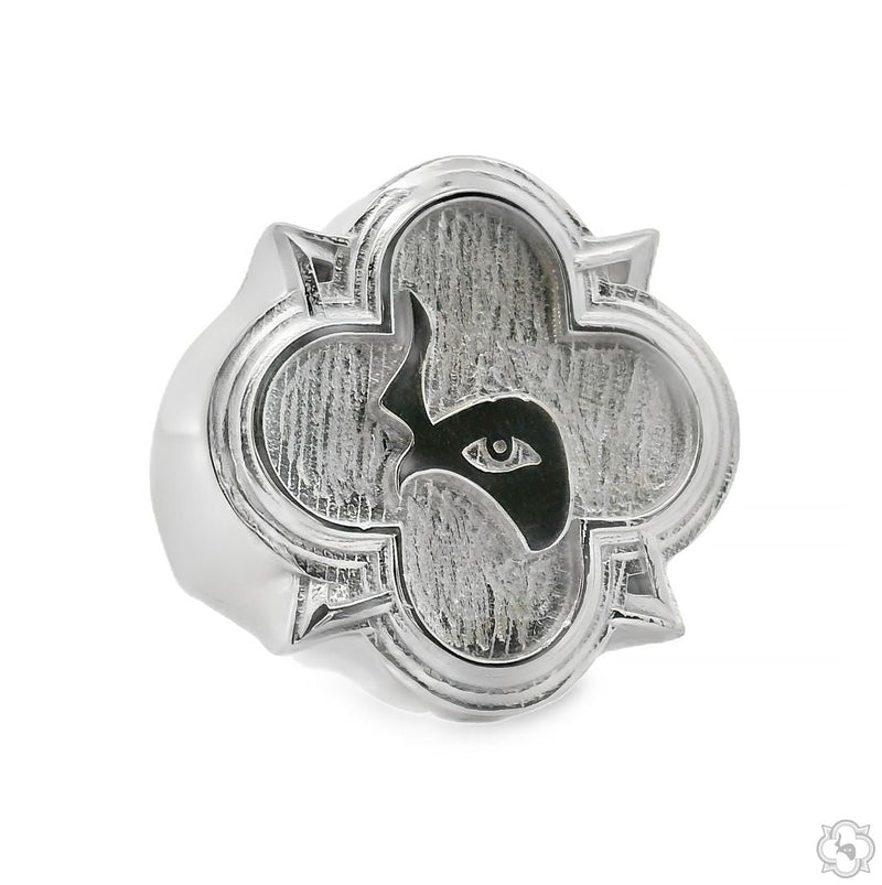 TraxNYC Logo Ring Platinum 70529 - Image 3