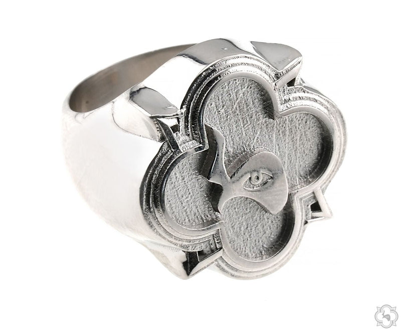 TraxNYC Logo Ring Platinum 70529 - Image 4