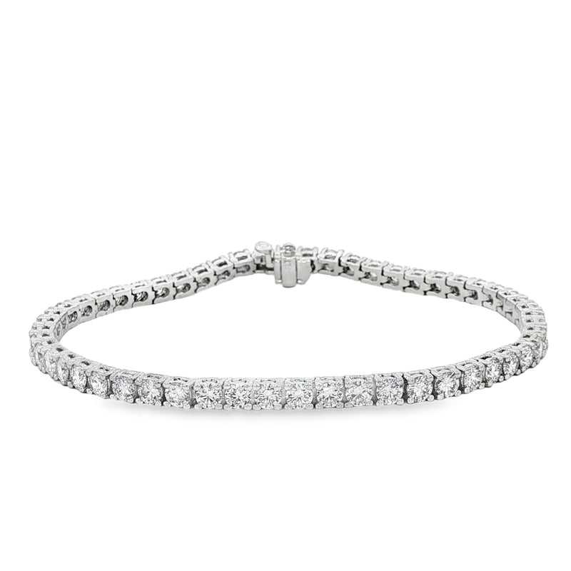 Platinum diamond tennis bracelet – view 1 of 7, TraxNYC item 71093