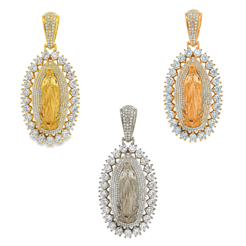 La Virgin De Guadalupe Pendant in 10K gold, view 8
